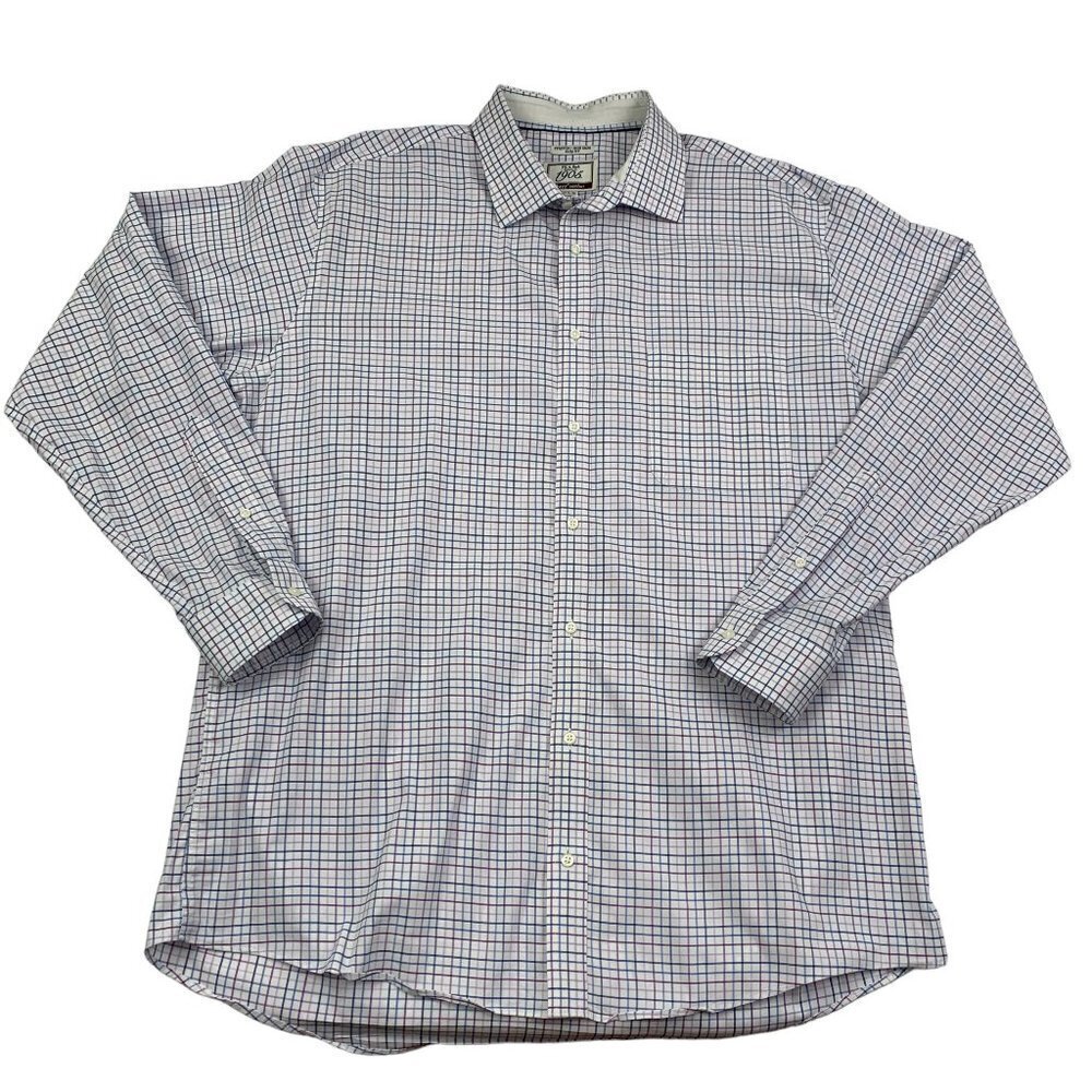 Jos. A. Bank 1905 Stretch Non-Iron Slim Fit Button Down Shirt Men's 17 1/2-36